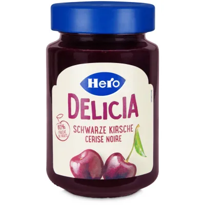 Hero Delicia Confiture aux cerises noires 290g