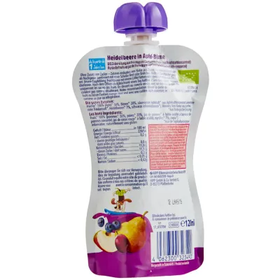 Hipp Smoothie aux myrtilles, pomme &amp; banane bio 12 mois+ 120ml