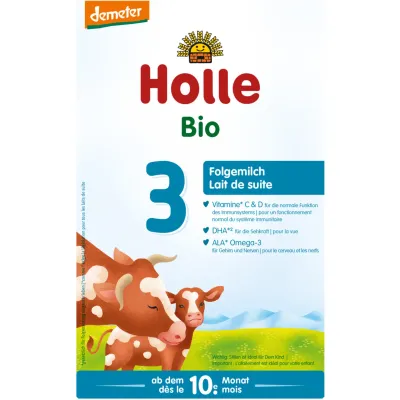 Holle Lait de suite bio en poudre 10 mois et + 600g