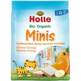 Holle Mini barres à la banane &amp; orange 12 mois+ 100g
