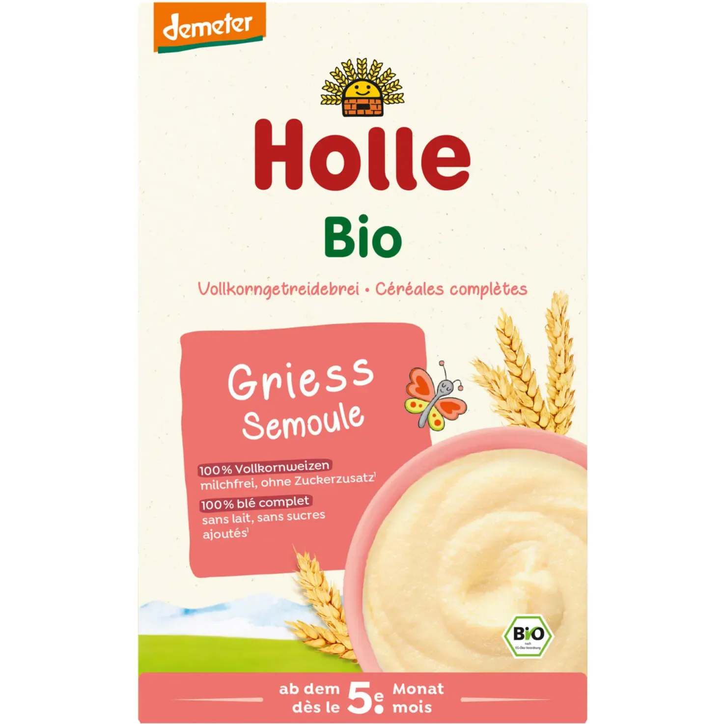 Holle Semoule bio pour enfant 4 mois+ 250g