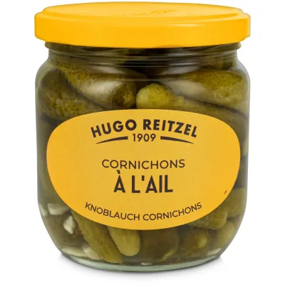 Hugo Reitzel Cornichons à l&#39;ail 200g