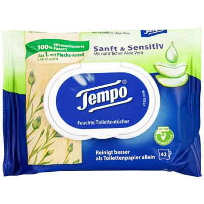 Humide Aloe Sanft et Sensitiv 42pce TEMPO