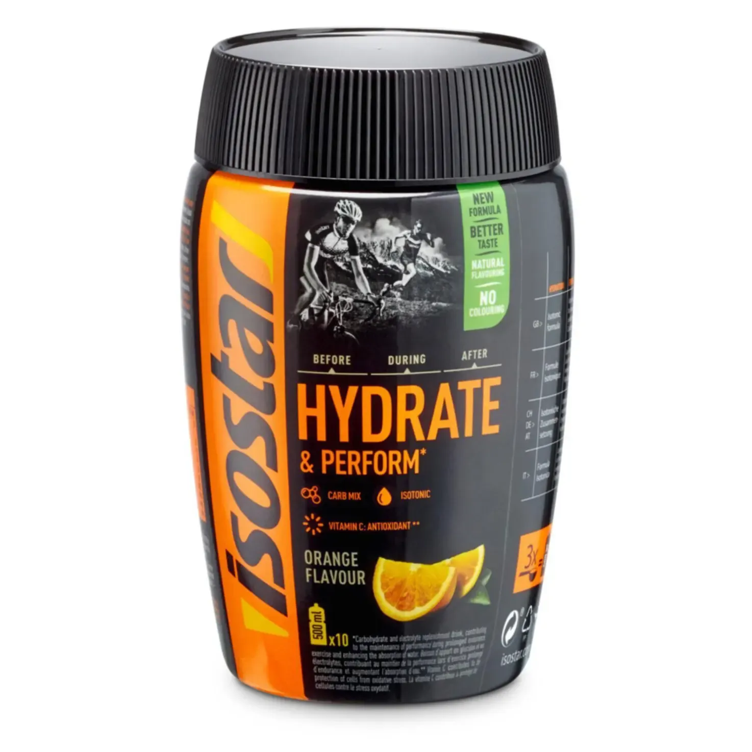 Isostar Hydrate &amp; Perform Poudre pour boisson sport à l&#39;orange 400g