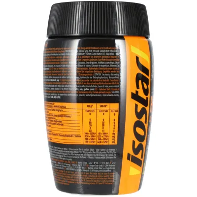 Isostar Hydrate &amp; Perform Poudre pour boisson sport à l'orange 400g