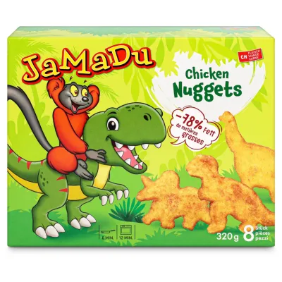 JaMaDu Nuggets de poulet animaux surgelés 8 pièces 320g
