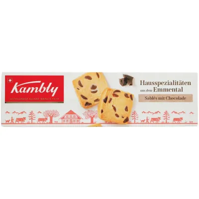Kambly Sablés avec des morceaux de chocolat 90g