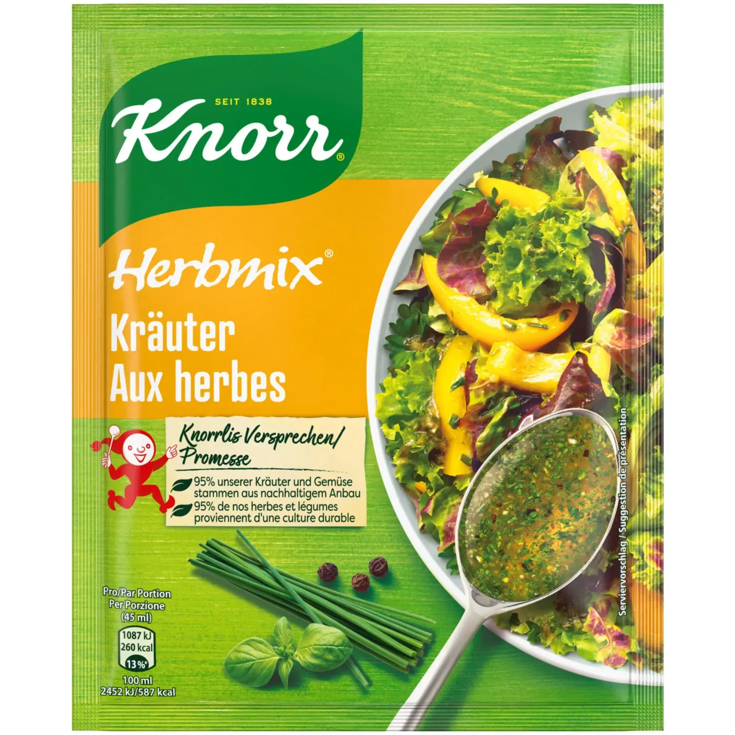 Knorr Herbmix Assaisonnement pour salade aux fines herbes 50g
