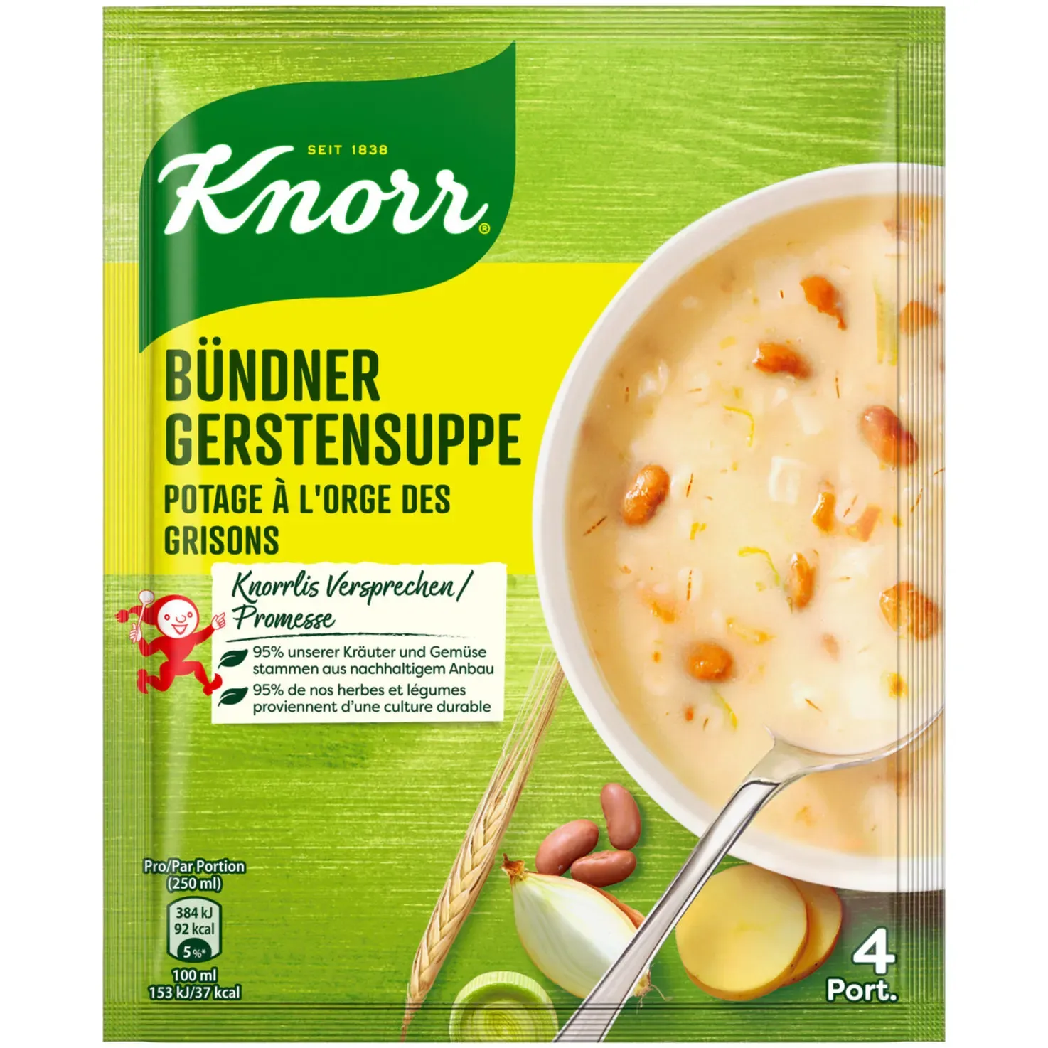 Knorr Préparation pour potage des Grisons à l&#39;orge 108g