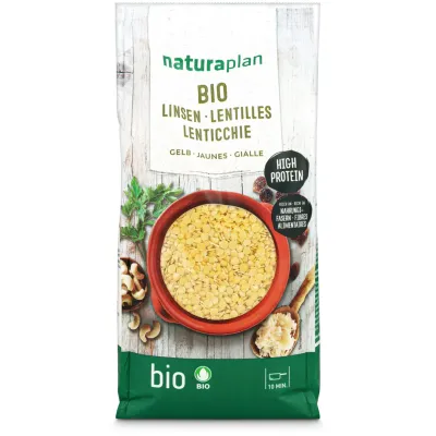 Lentilles jaunes 500g