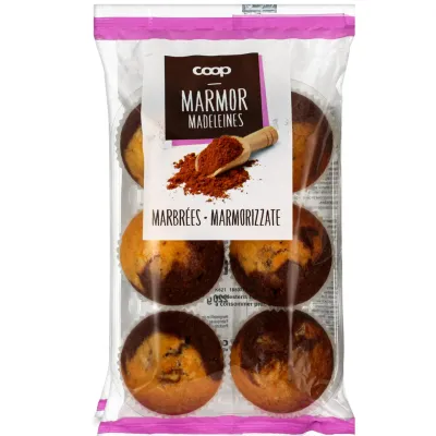 Madeleines Marbrées  6pce 220g