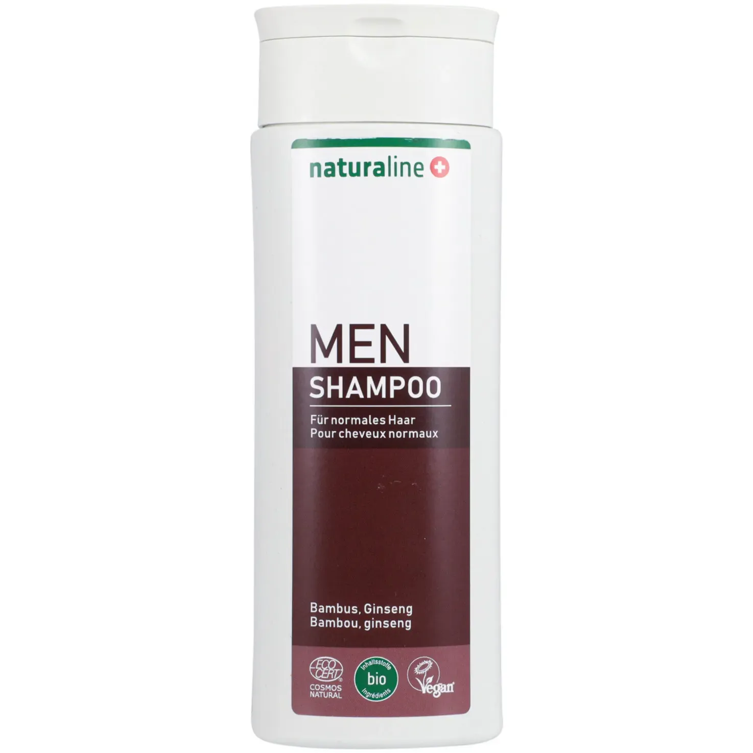 Naturaline Men Shampooing au bambou, ginseng &amp; caféine 250ml