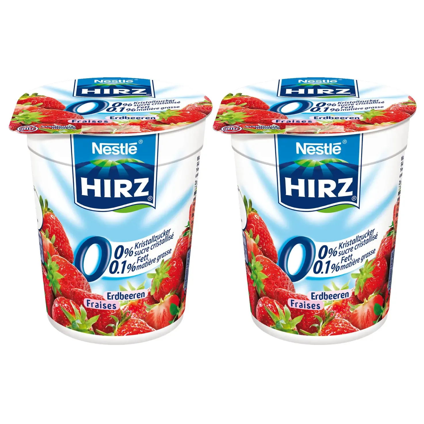 Nestlé Hirz Yogourt 0% Fraise 2x180g