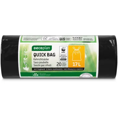 Oecoplan Sacs à ordures Quick Bag 17 litres 20 pièces