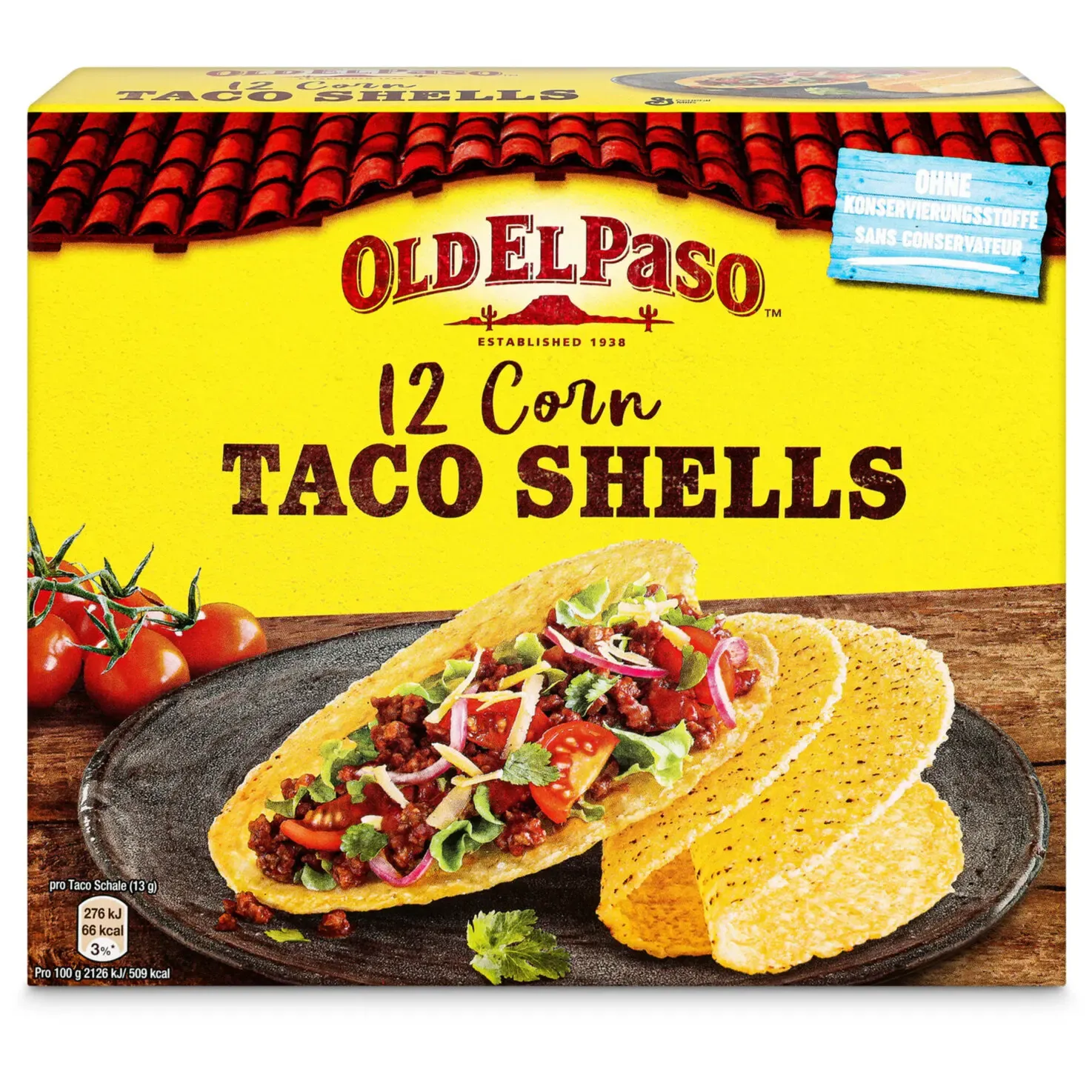 Old El Paso Coques de maïs à tacos 12 pièces 156g