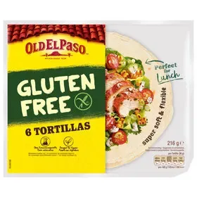 Old El Paso Tortillas sans gluten 6 pièces 216g