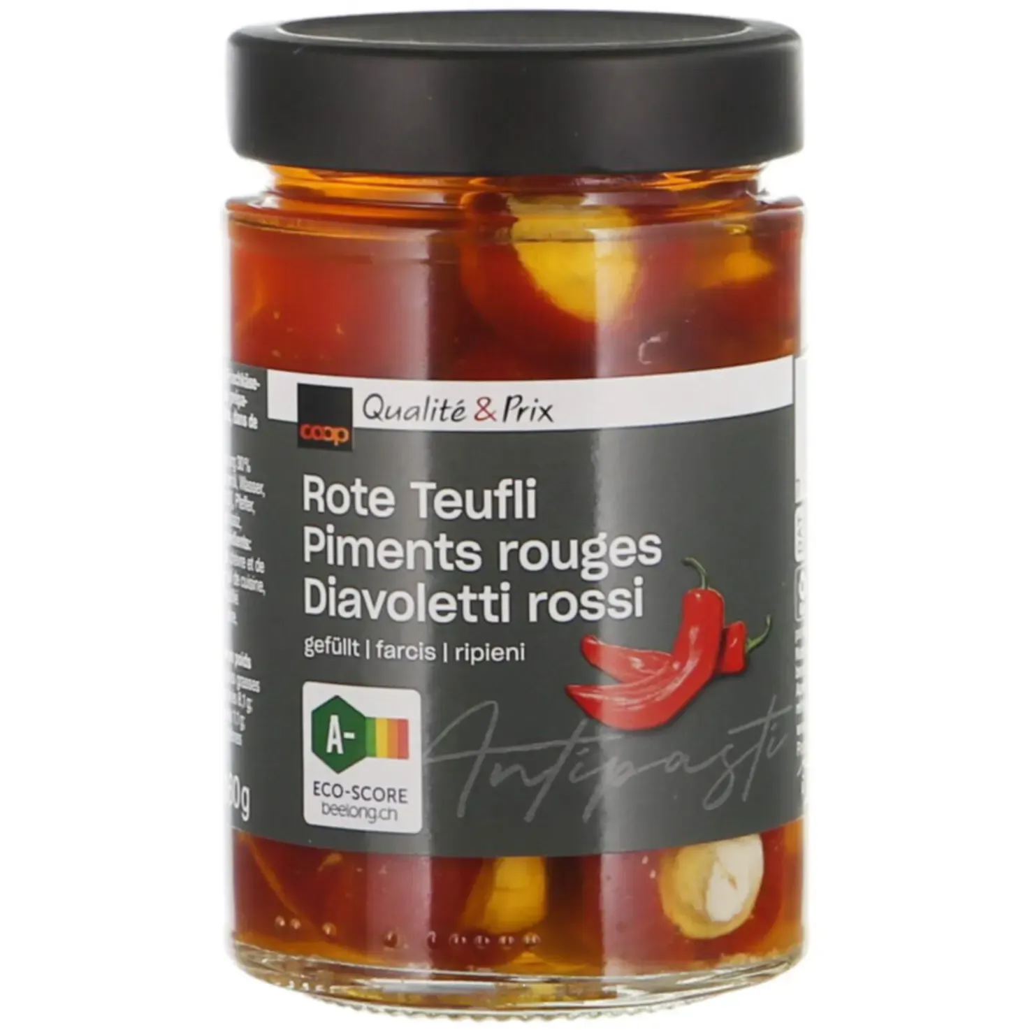 Piments rouges épicés au fromage de chèvre 160g