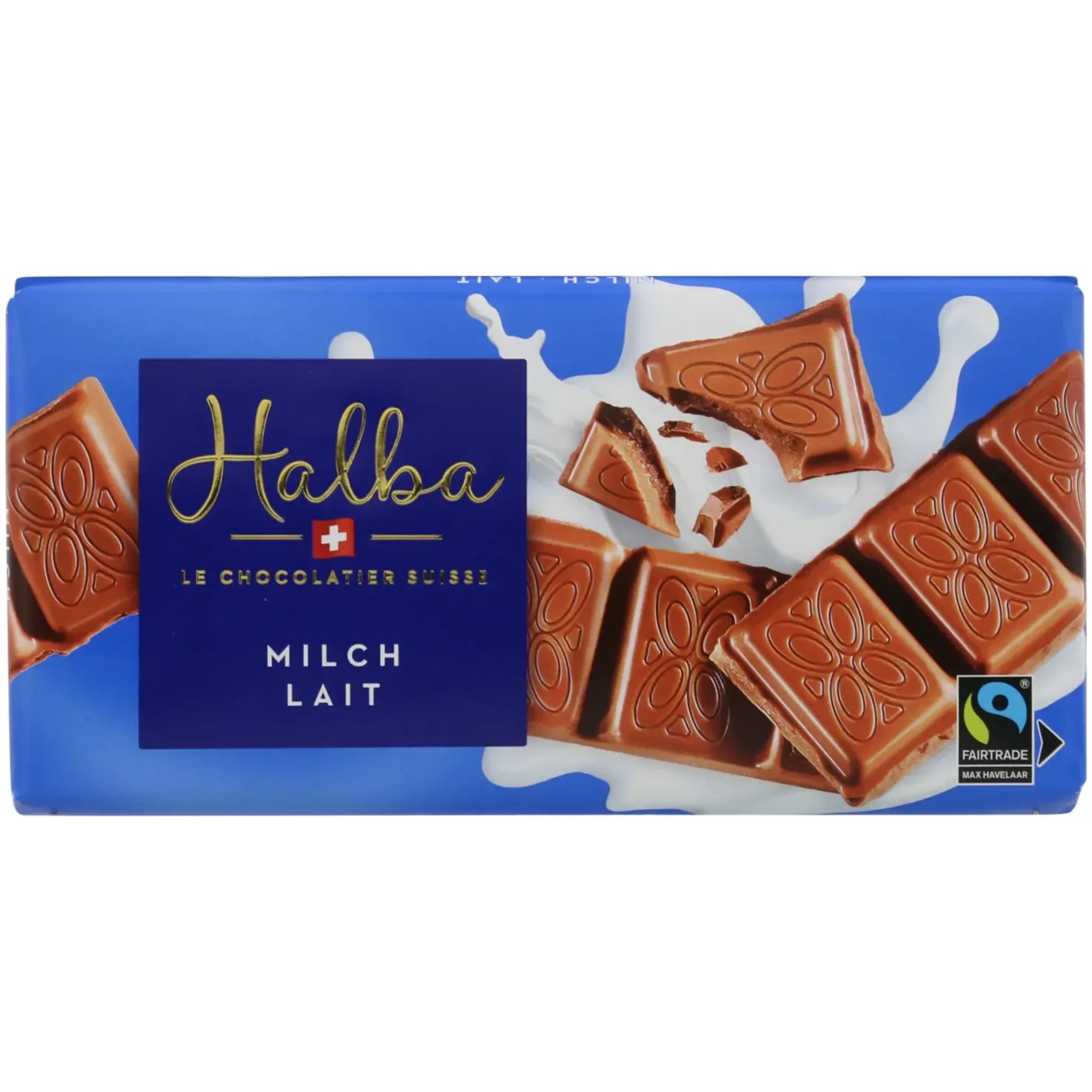 Plaque de chocolat Halba Lait 100g