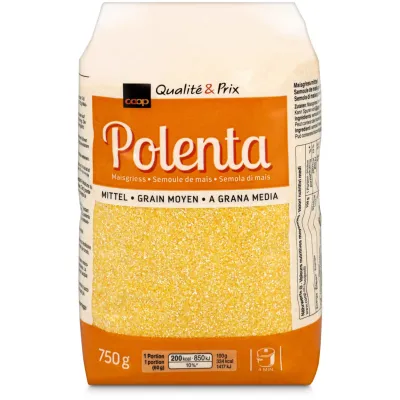 Polenta semoule de maïs grains moyen 750g