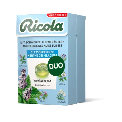 Ricola Pastilles à la menthe de glacier 2x25g 50g