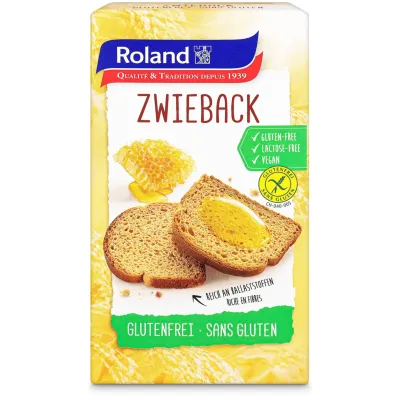 Roland Zwieback sans Gluten 1x165g