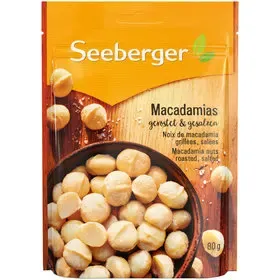 Seeberger Noix de macadamia salées &amp; grillées 80g