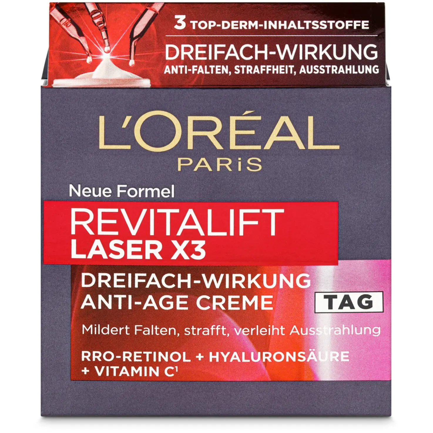 Soin anti-âge jour L&#39;Oréal Paris Revitalift Laser X3