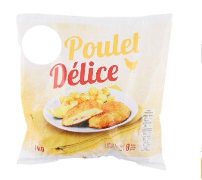 Délice de poulet surgelé 1kg