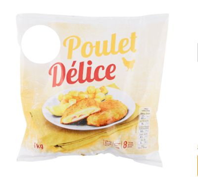 Délice de poulet surgelé 1kg