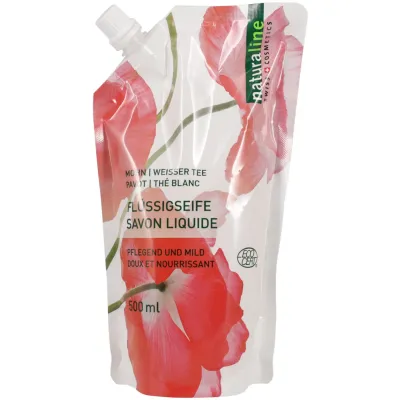 Naturaline Savon liquide thé blanc &amp; coquelicot 500ml