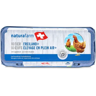 Oeufs élevage en plein air 53g+ 10 pièces