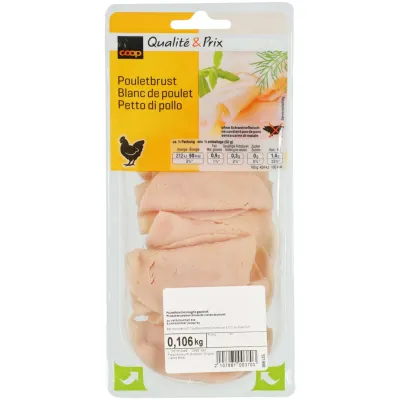 Poitrine de poulet ex.fin 100g