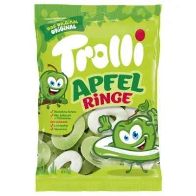 Trolli Gummies en anneaux aux pommes 200g