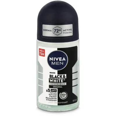 Nivea Deo Black &amp; White Invisible Original Roll-on Male 50ml