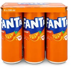 Fanta à l'arôme d'orange 6x33cl
