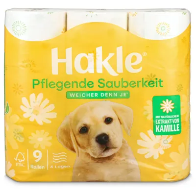 Papier toilette Hakle propreté traitante 9 rouleaux