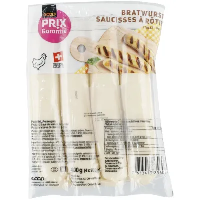 Saucisses de poulet 400g