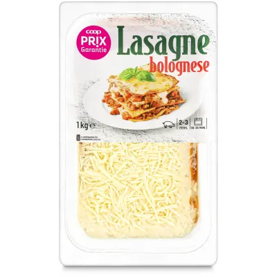 Lasagne bolognaise  Viande de porc 1000g