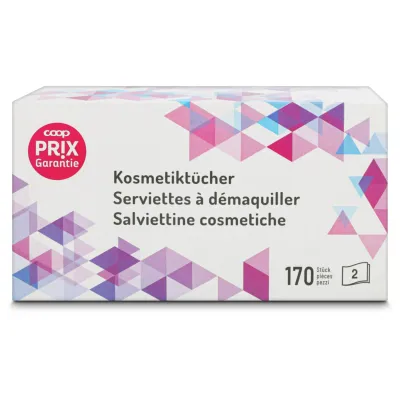 Lingettes démaquillantes 2-épaisseurs 170 pièces