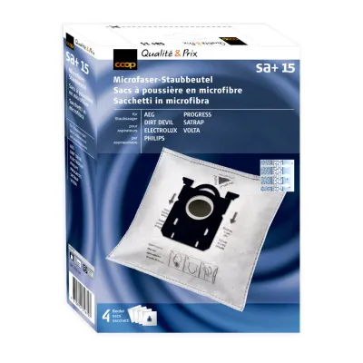 Sacs à poussière en microfibre SA+15 4 pièces