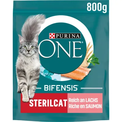 PURINA ONE Sterilcat (saumon + Bie +Thon) 800g