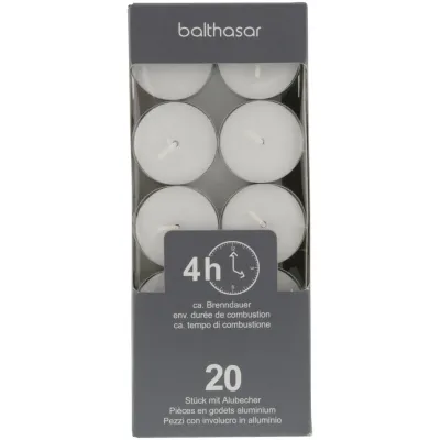 Bougies à réchaud 4 h 20 pièces