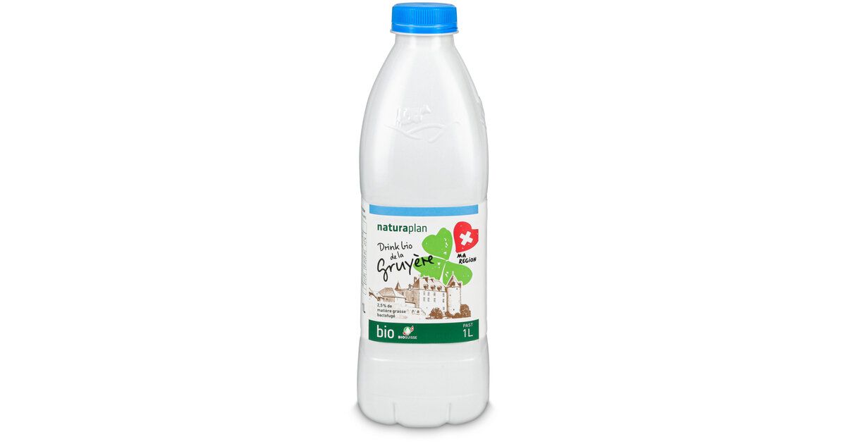 Lait drink bio de la Gruyère past. PET (1l)
