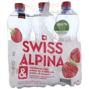 Swiss Alpina Eau minérale saveur Framboise 1L