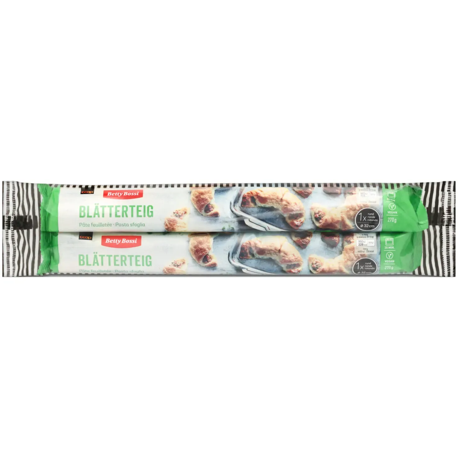 Pâtes feuilletées abaissées rondes Betty Bossi 2 x 270g