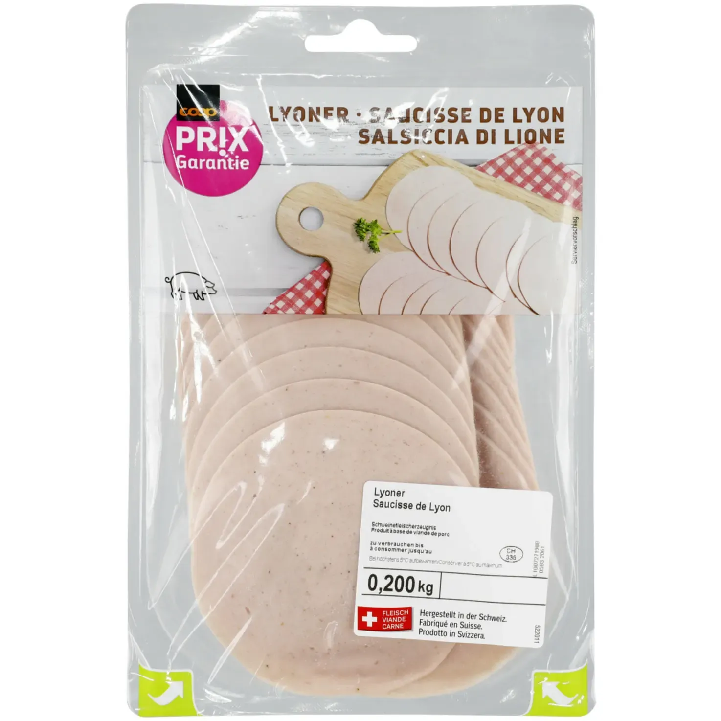 Prix Garantie Saucisse de Lyon en tranches 200g