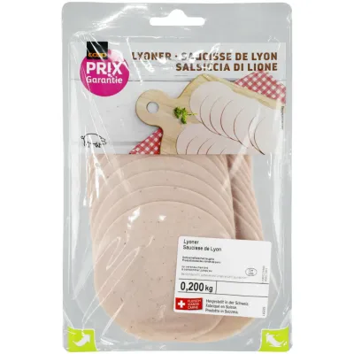 Prix Garantie Saucisse de Lyon en tranches 200g