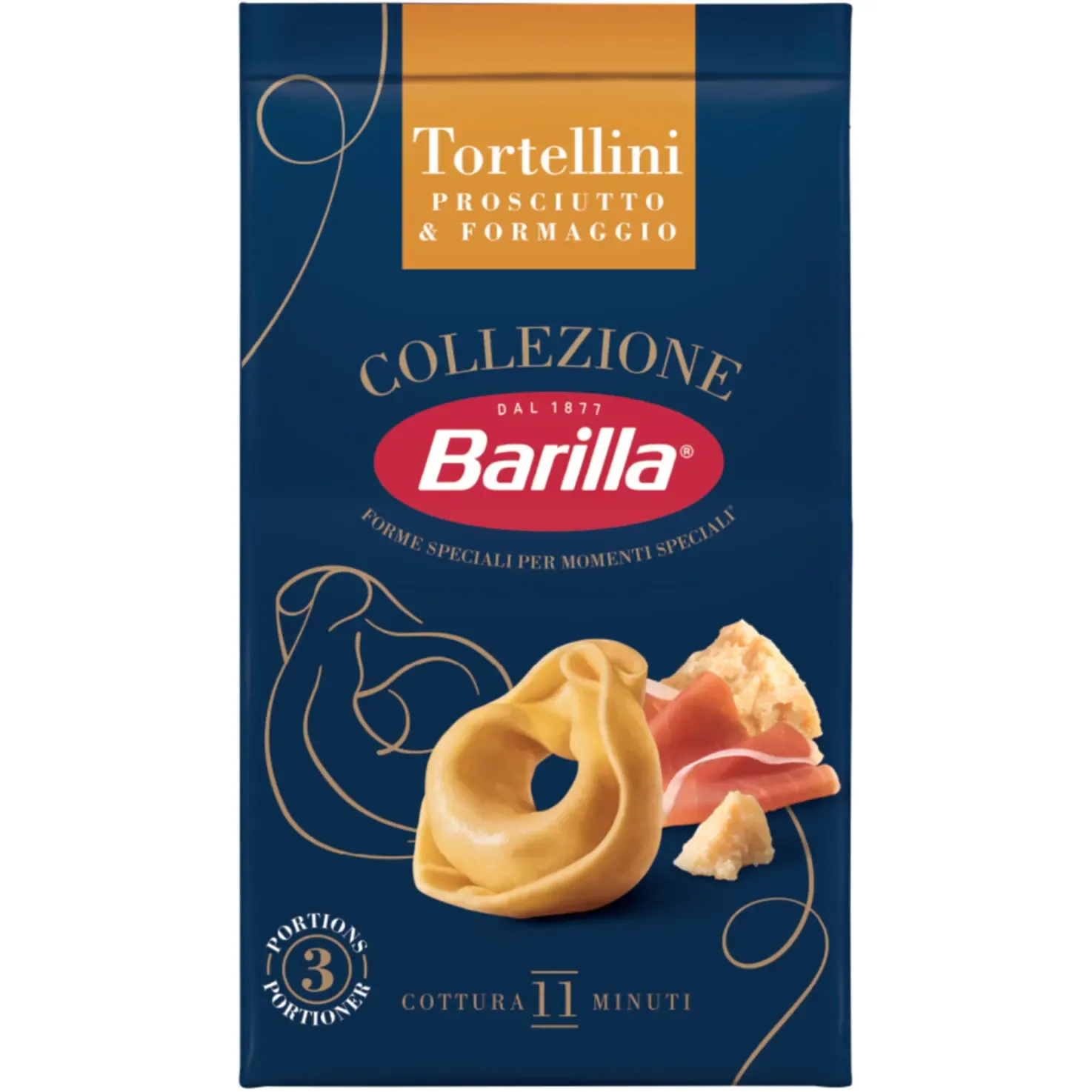 Barilla Collezione Tortellini prosciutto &amp; formaggio 250g