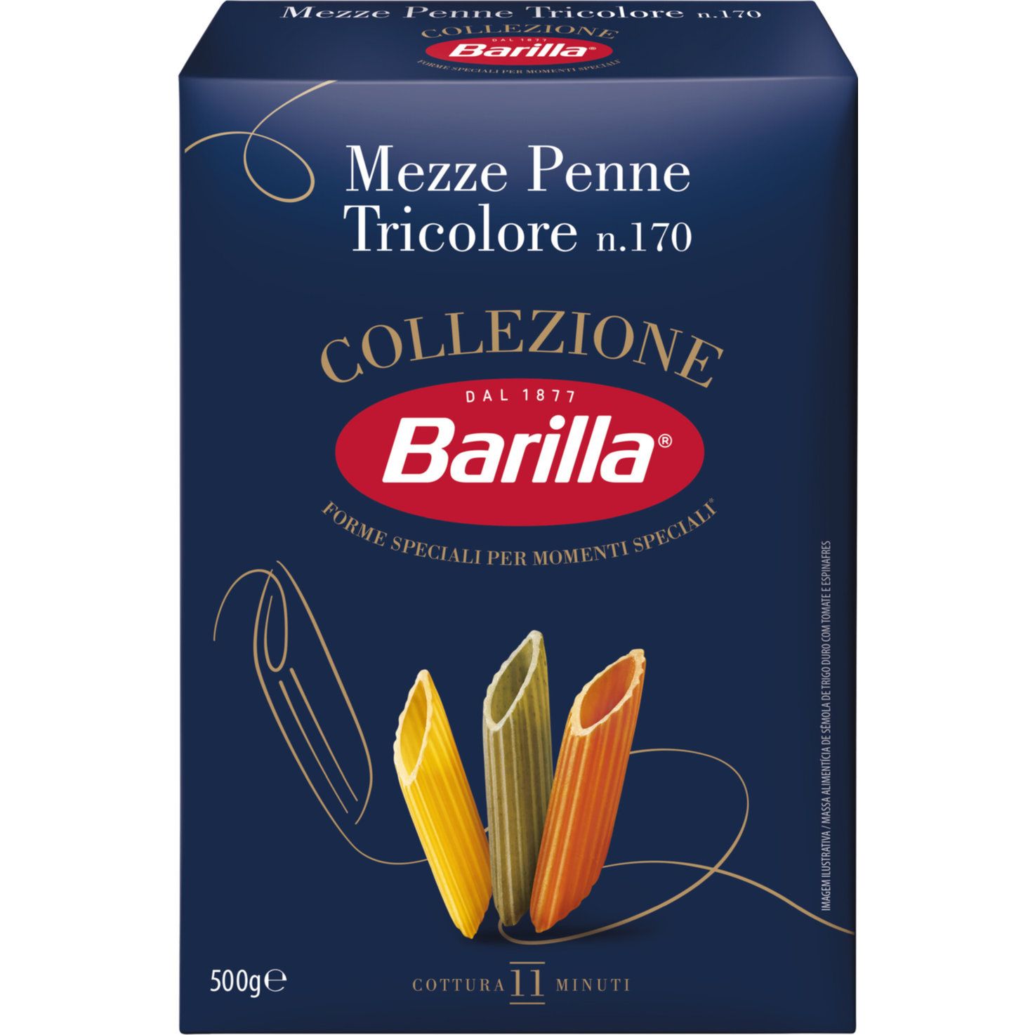Barilla Collezione Mezze Penne Tricolore n. 170 1X500G