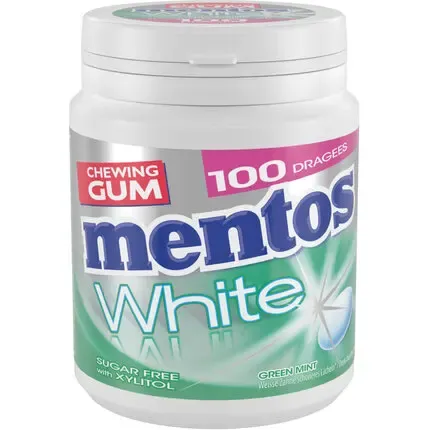 Mentos White Green Mint Bottle 150g